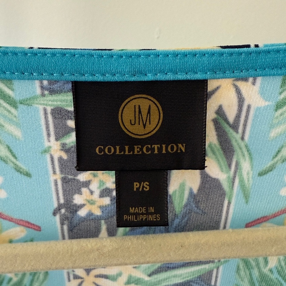 JM Collection Tropical Border Print Dress - Picture 5 of 5
